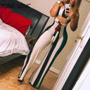 Elegant Striped Colorblock Jumpsuit Summer Chic Statement