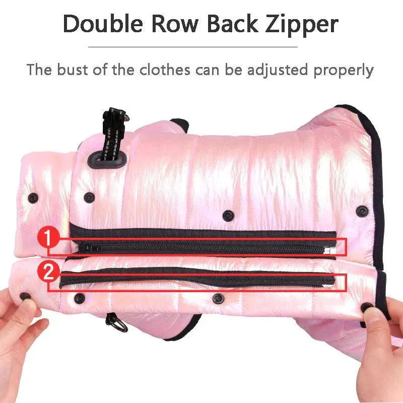 Winter Dog Down Jacket Waterproof Coat For French Bulldog