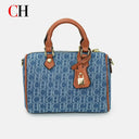 CH Boston Mini Barrel Crossbody Bag Top Handle PU Leather Luxury