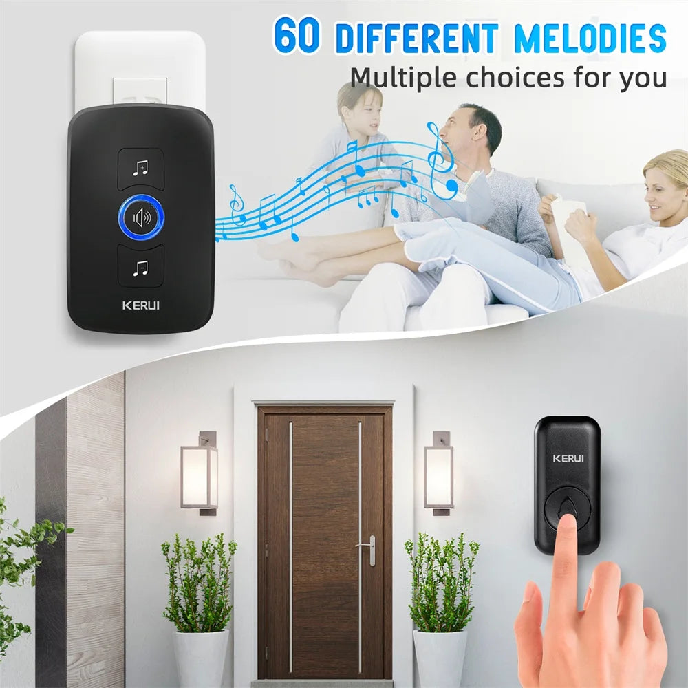 KERUI Outdoor Wireless Doorbell Waterproof Smart Home Door Bell — product view 5