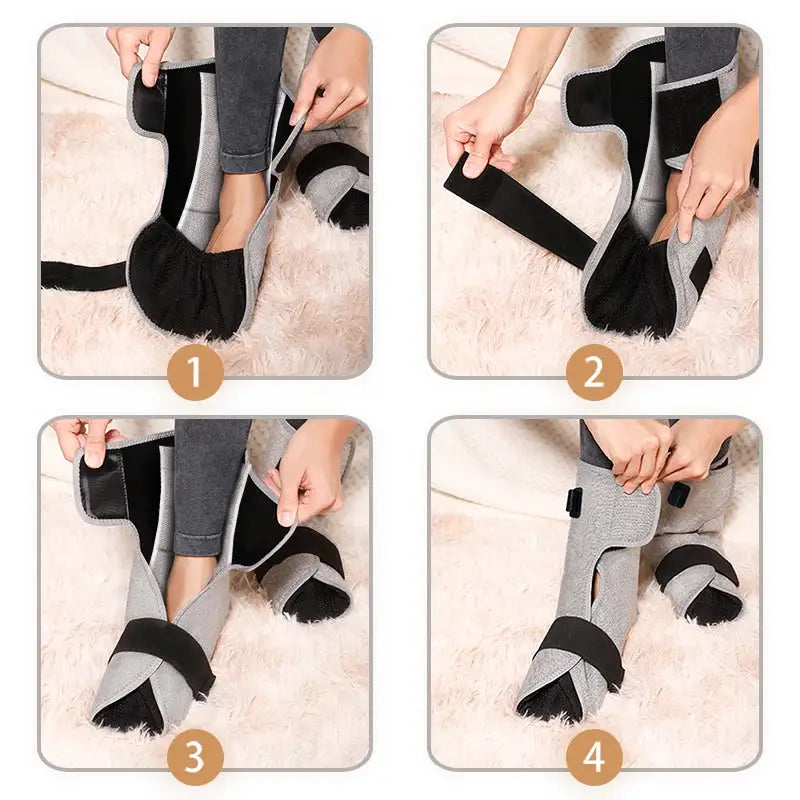 Red Light Heated Pad Foot Heating Wrap Massager 3-Mode Foot Hot Compress Muscle Relaxation Joint Comfort Fatigue Relief