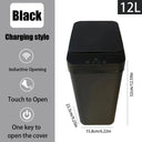 Bathroom Touchless Trash Can 12L Motion Sensor Bin