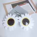 Whimsical Daisy-Shaped Sunflower Sunglasses for Parties