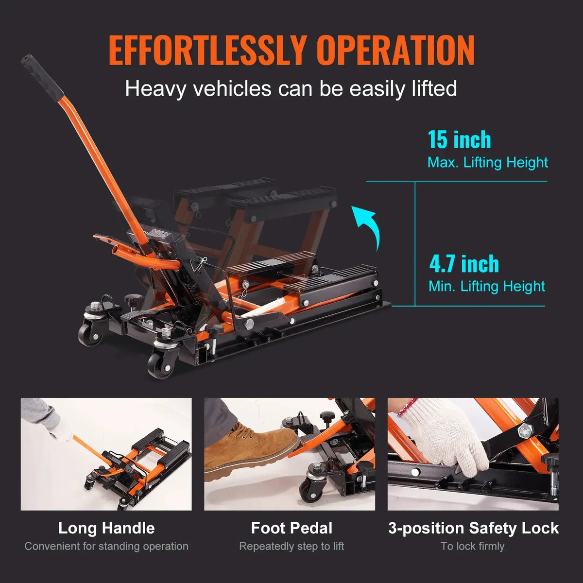 Heavy Duty Steel Bike Lift Jack — product view 3