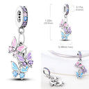 Charm Bead Sterling Silver Pink