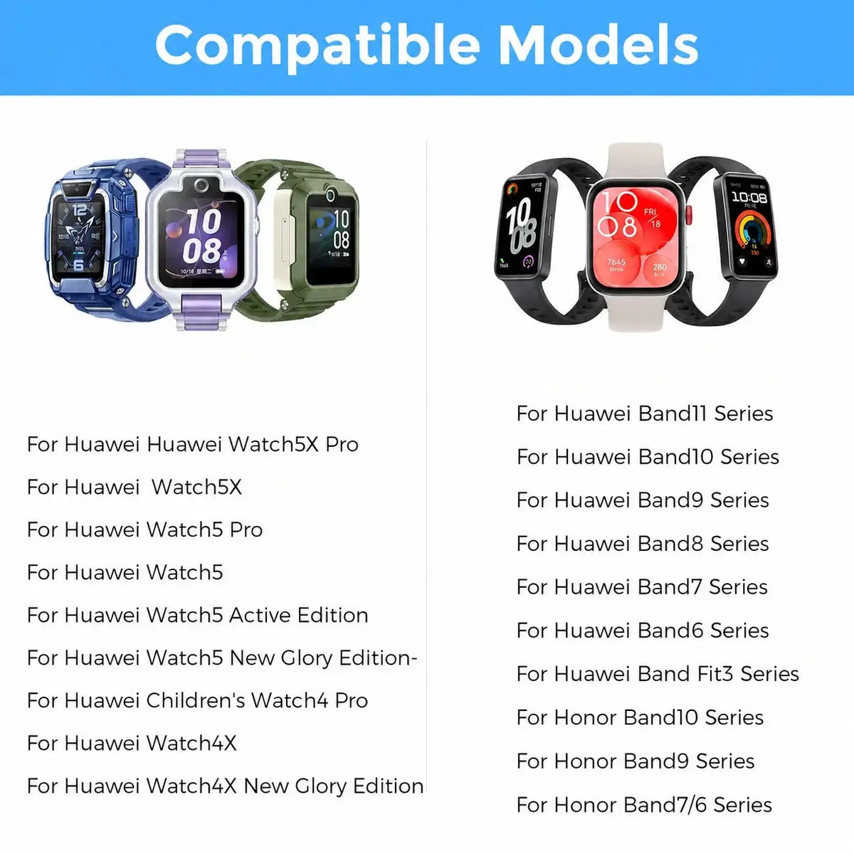 Type C Charging Adapter USB C Smart Watch Charger Converter For Huawei Band 11/10/9/8/7/6 Fit3 Watch 5X Pro/5X/5 Pro/5/4 Pro/4X