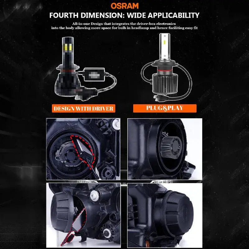 Osram LED Headlight Bulbs High Visibility And Reliability