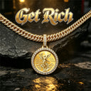 Hip Hop Bling Coin Charm
