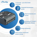 Shelly Dual Channel Smart Switch