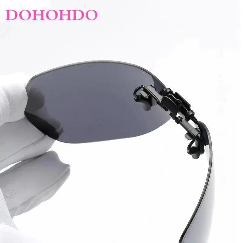 Polarized Clip On Sunglasses Unisex Vintage Style Retro