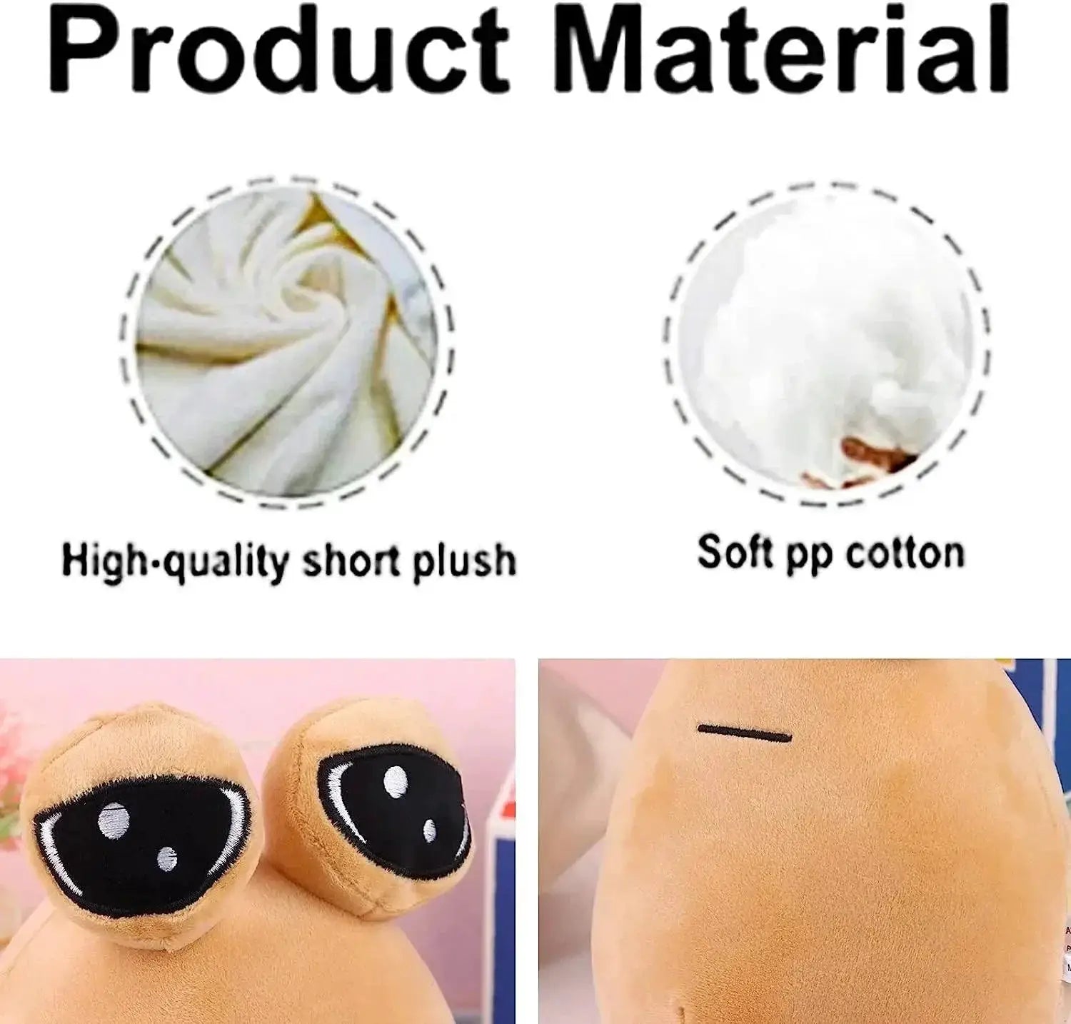 Pou Plush Alien Toy Soft Cotton Adorable Design For Kids