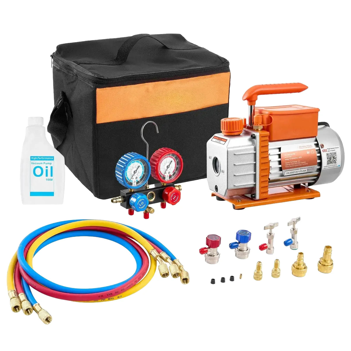 Hvac Vacuum Pump And Gauge Set — product image 1