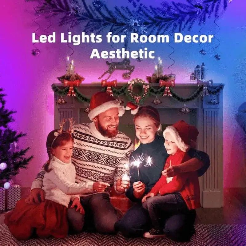 Color Changing LED Smart Strip Lights With Music Sync App