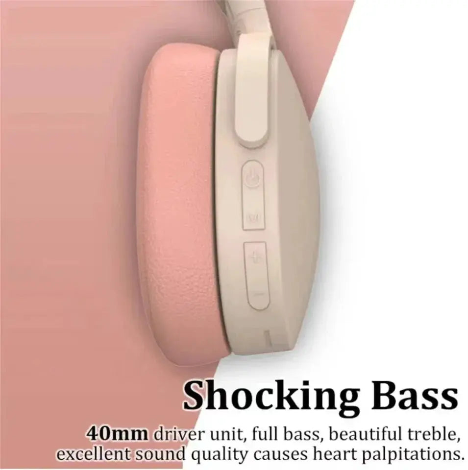 New Fashion Wireless Bluetooth Over Ear Headphones Stereo