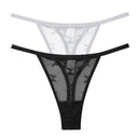 Mesh Elegance Thong Panties Stylish Intimates Set for Women