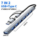 USB C Hub - 8 Port Multiport Docking Station