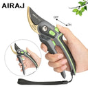 Airaj 8 Inch Pruning Shear Garden Tools Durable Labor Saving