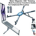Magnetic Phone Holder - 3in1 Foldable Tripod