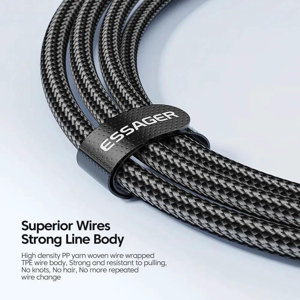 Essager USB C PD Fast Charging Cable 3M Data Transfer