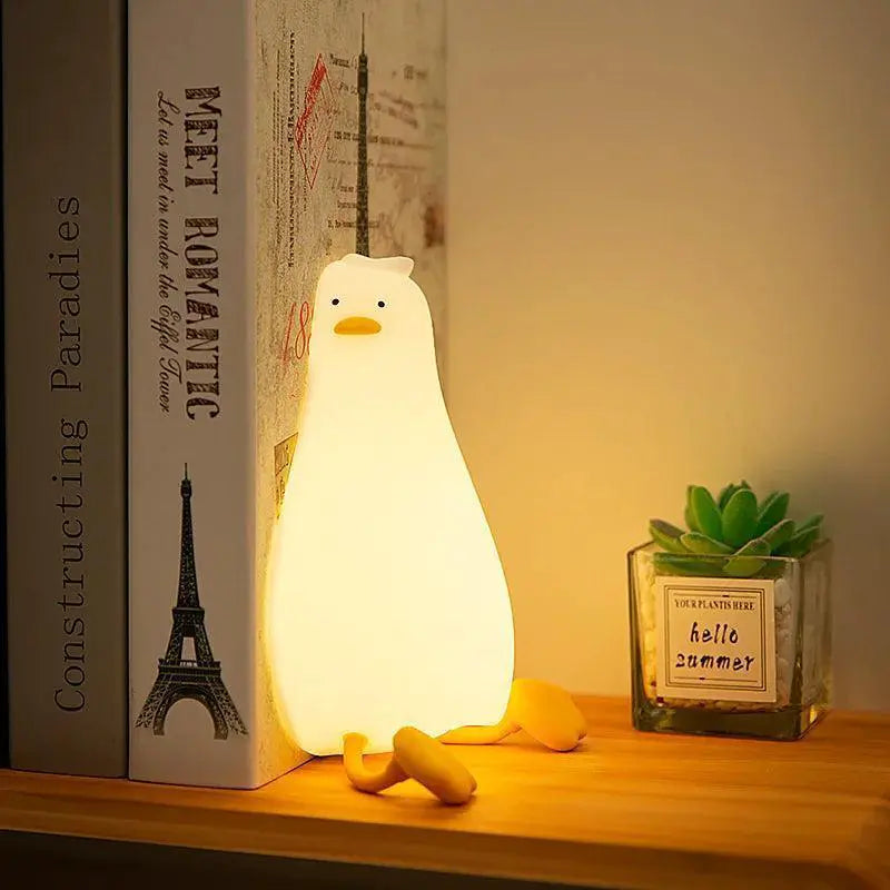Duck Silicone Night Light For Kids Soft Glow Lamp Cute