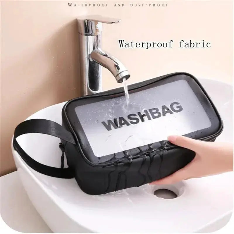 Clear Waterproof Travel Makeup Bag Beauty Organizer