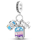 Charm Beads Sterling Silver Pink