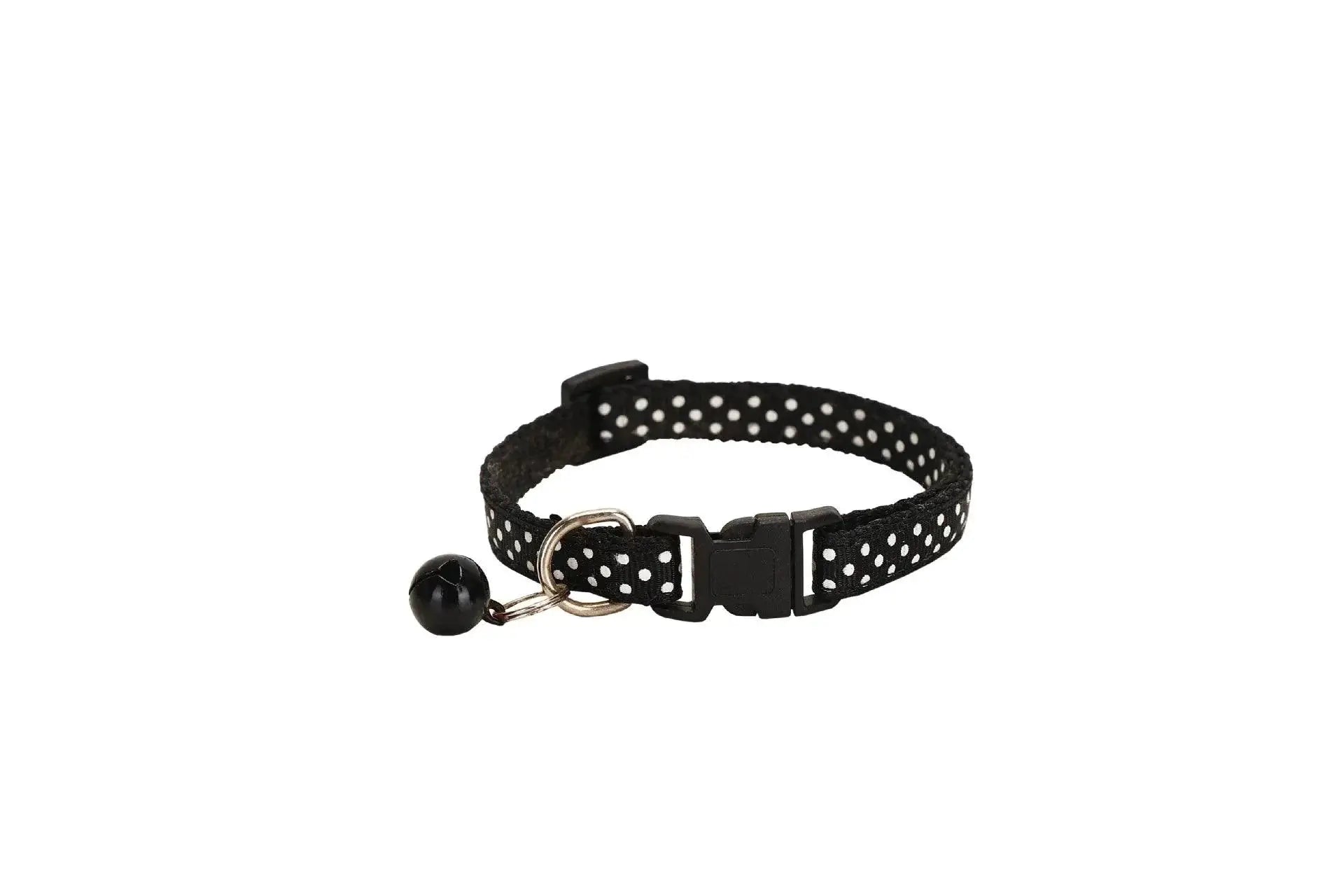 Reflective Pet Collar With Bell Dot Design For Style