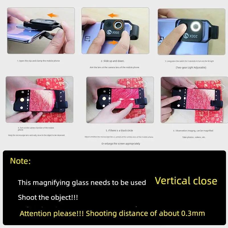 HD 200 Times Jewelry Authenticity Magnifying Glass Tool