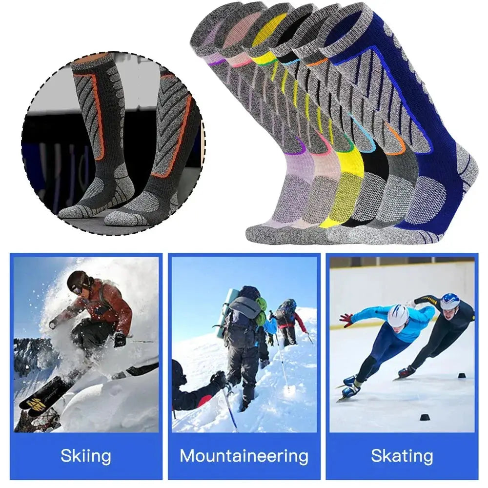Ultimate Merino Wool Knee High Ski Socks For Winter Sports