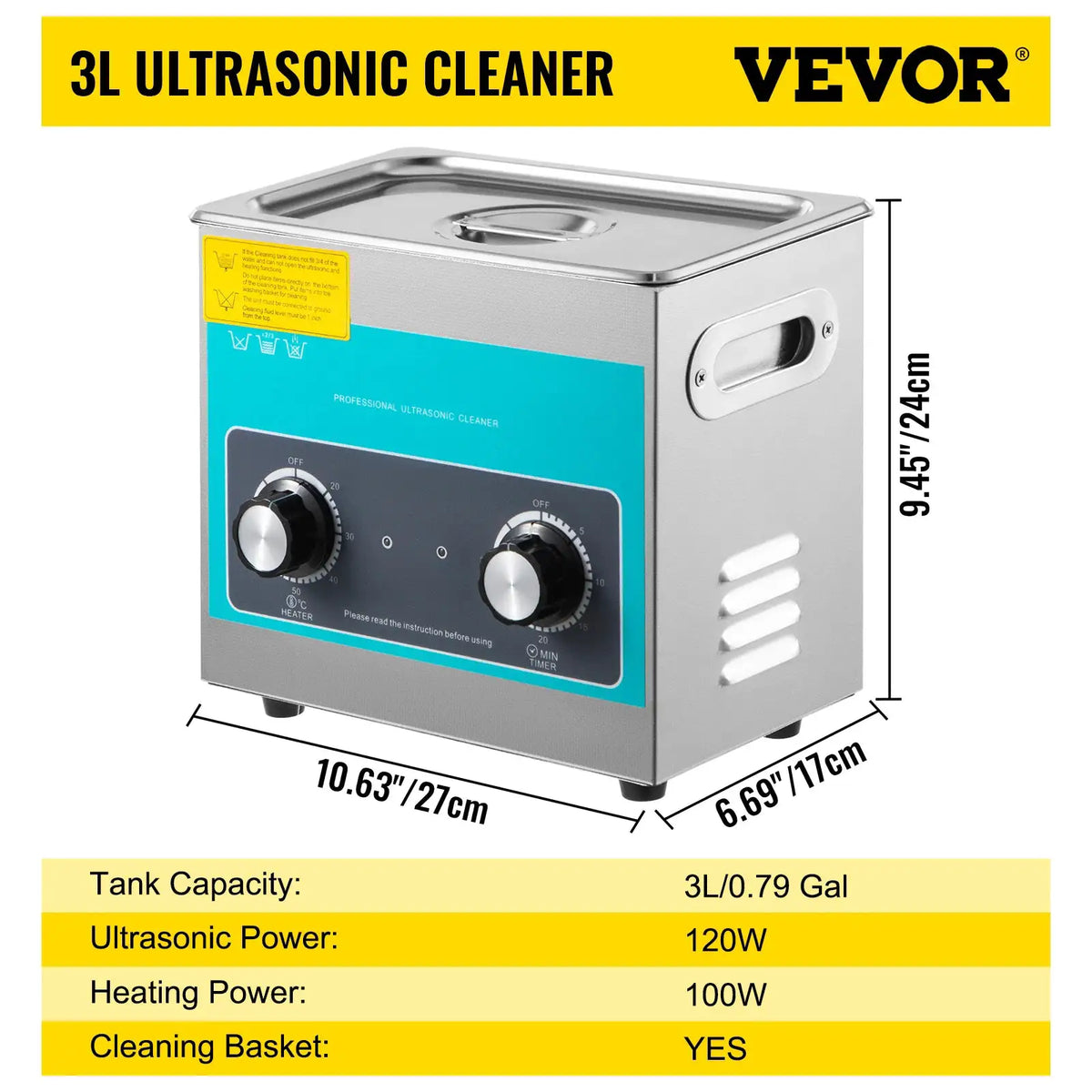 SucceBuy Electric Ultrasonic Cleaner Portable Washing Machine — product view 7