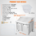 SucceBuy Commercial Refrigerator Sandwich Salad