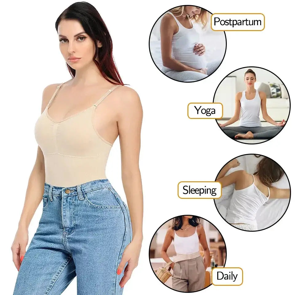 Tummy Control Shapewear Camisole With Adjustable Straps