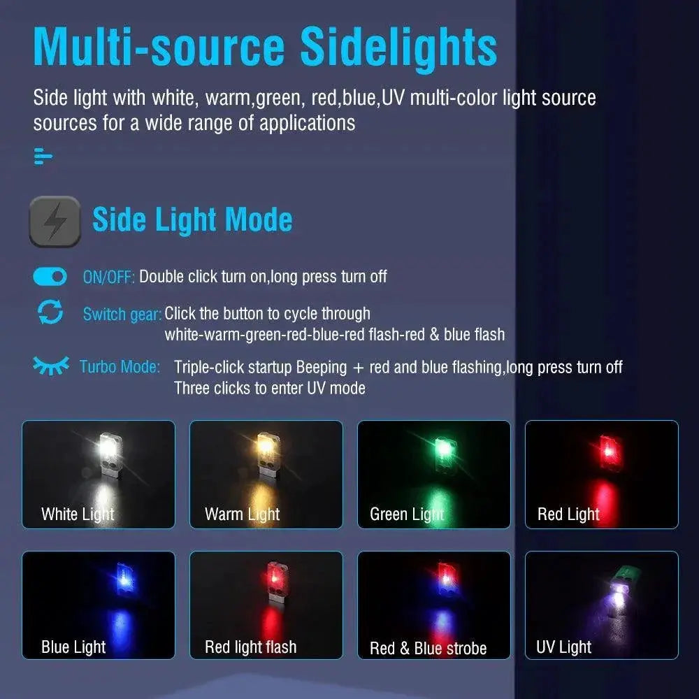 Illuminate Your Path Compact USB Keychain Flashlight