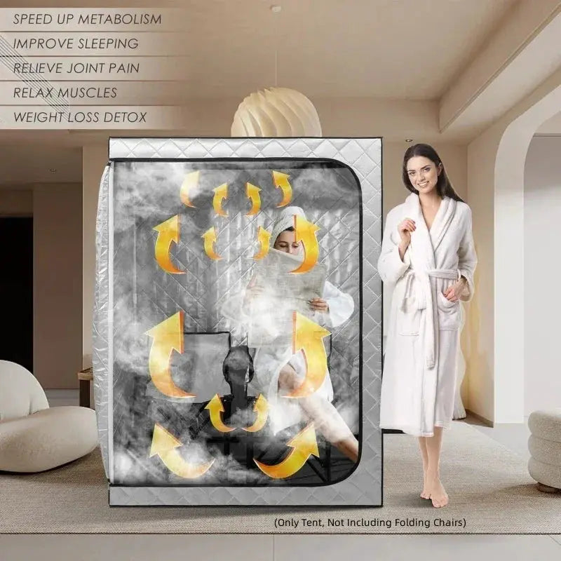 2 Person Portable Steam Sauna Tent For Home Spa Wellness - OurLum.com