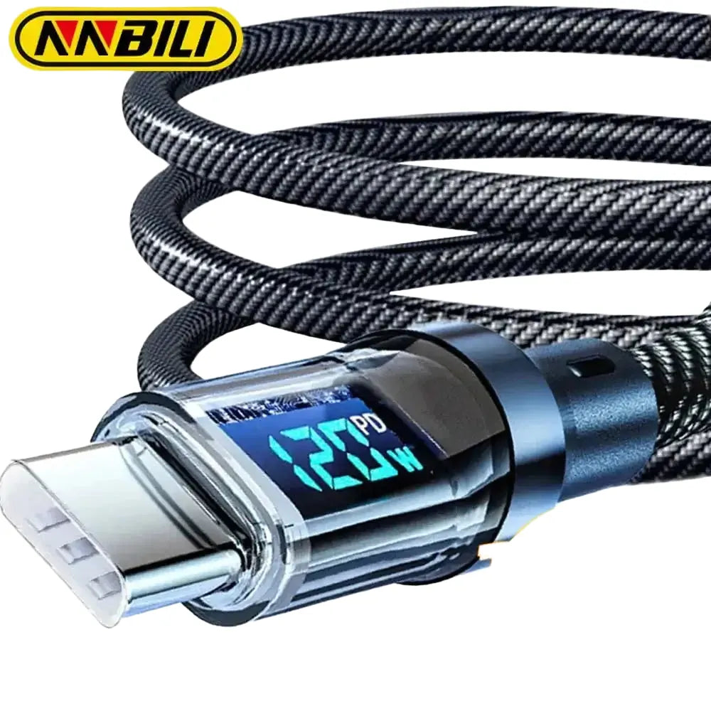 Nnbili Braided Fast Charge Cable LED Screen — product view 1