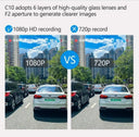 Safer Driving Car Dash Cam With Front And Rear Cam