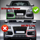 1Pair Black Honeycomb Fog Light Cover Grille Audi Q5 2009-2012