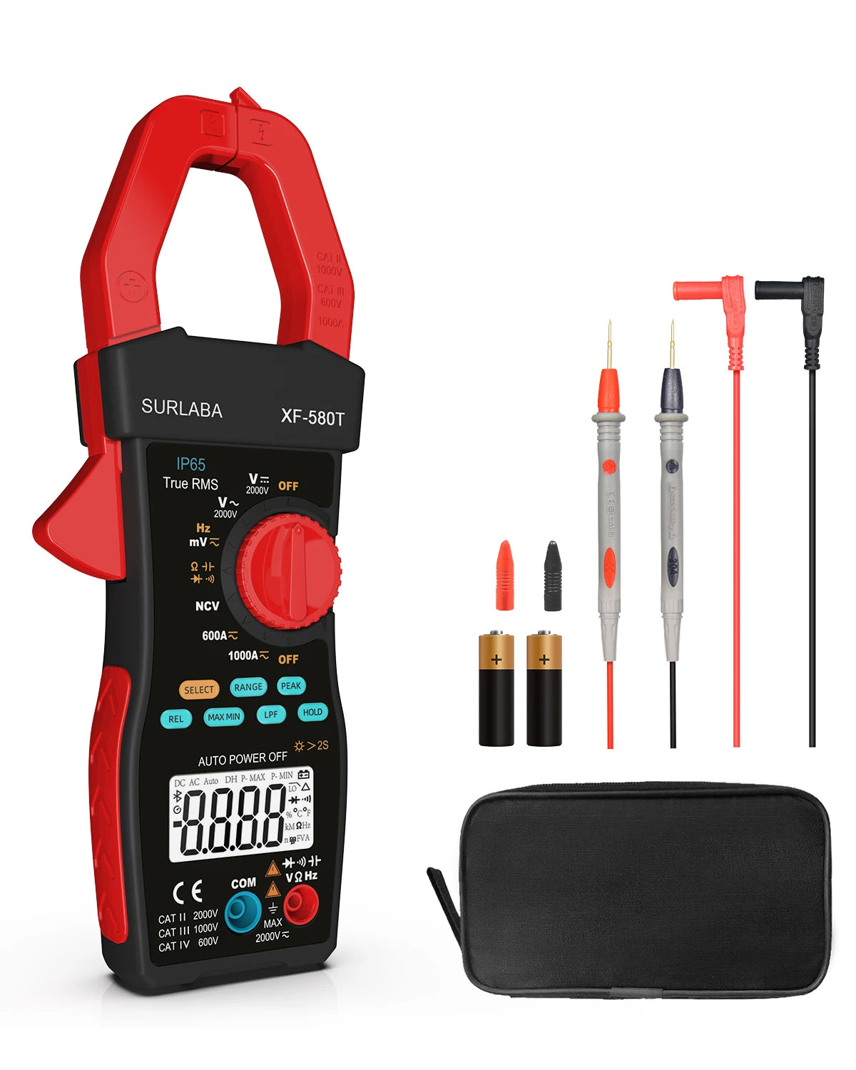 Clamp Meter Multimeter , Counts True-RMS Solar Pro AC/DC Digital — product view 6