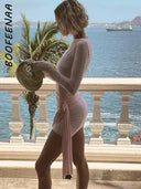 Elegant Pink Floral Mini Dress Chic Statement Piece 2024