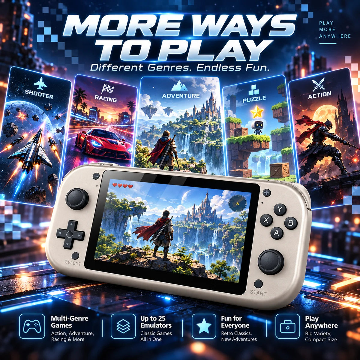 M17 Retro Handheld Video Game