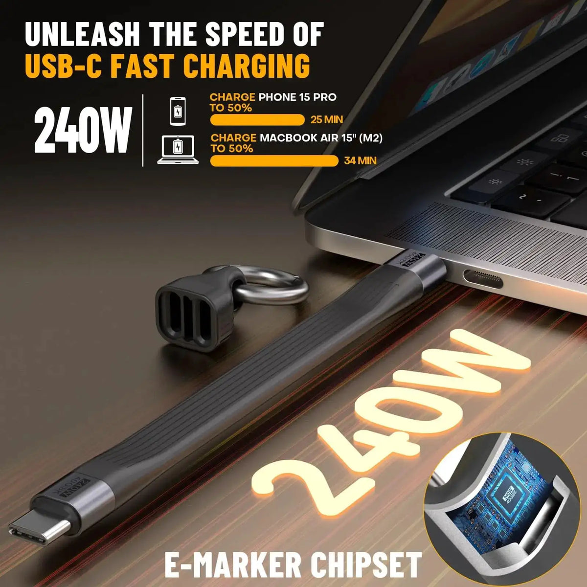 Moshou Usb C Keychain - Rapid Power — product view 5