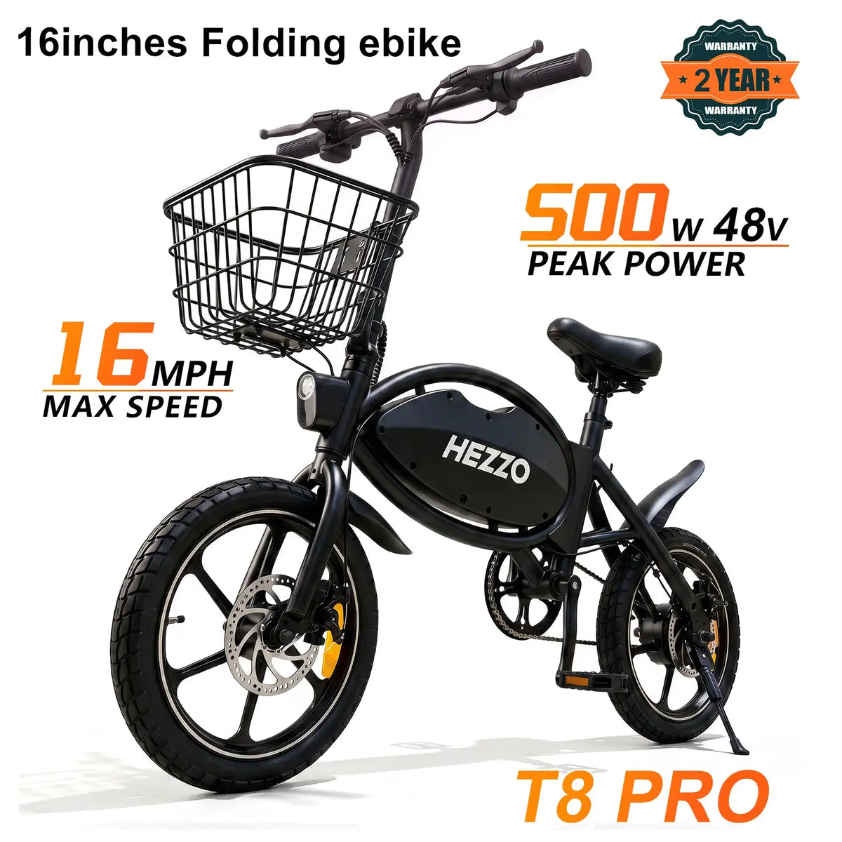 Hezzo Foldable Electric Bike — product view 2