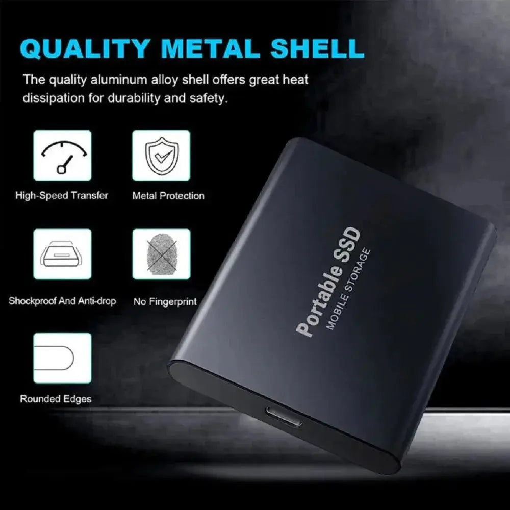 1TB Portable External SSD Ultra Fast Storage Drive
