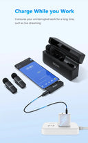 BOYA BY V4U Wireless Lavalier Microphone System For IPhone Android YouTube Vlogs