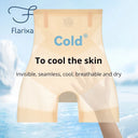Flarixa Ultra Thin Ice Silk Safety Shorts Women High Waist