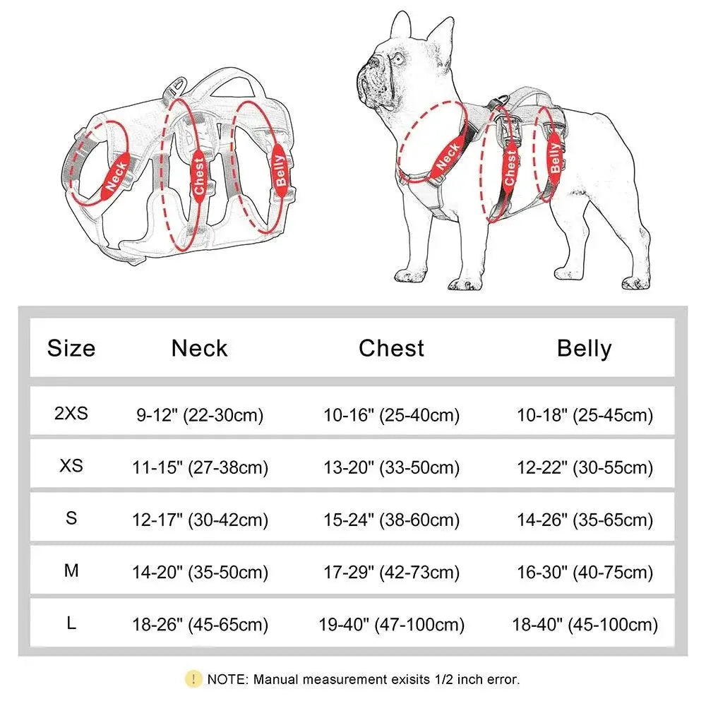 Reflective Waterproof Dog Harness Vest With Handle