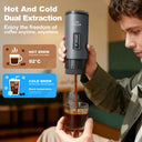 Portable in Electric Espresso Coffee Maker Rechargeable Self