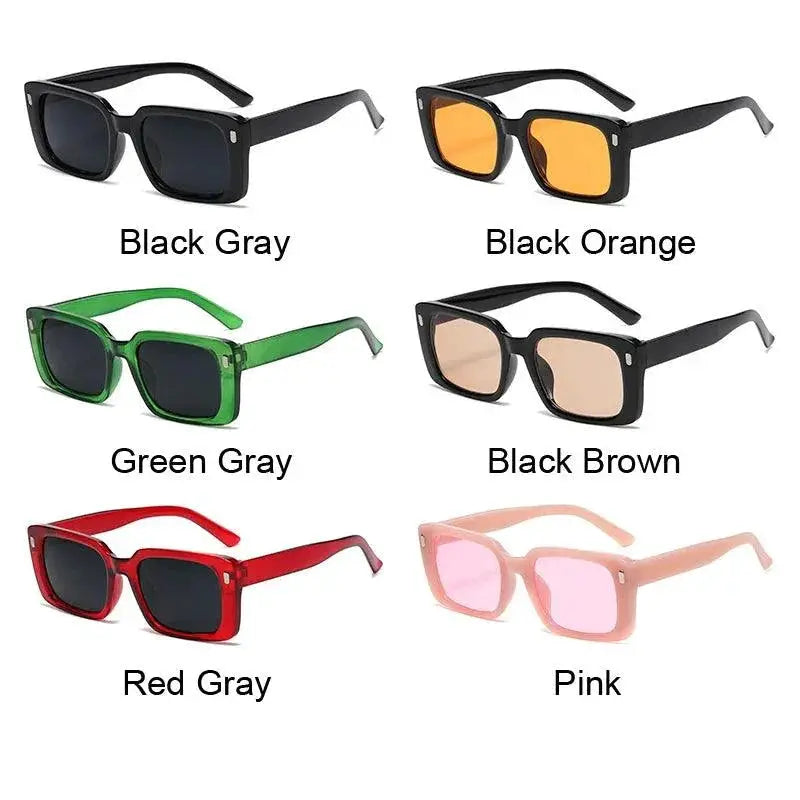 Retro Vintage Square Sunglasses For Women Designer Eyewear