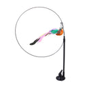 Interactive Feather Cat Wand Toy with Suction Cup Base