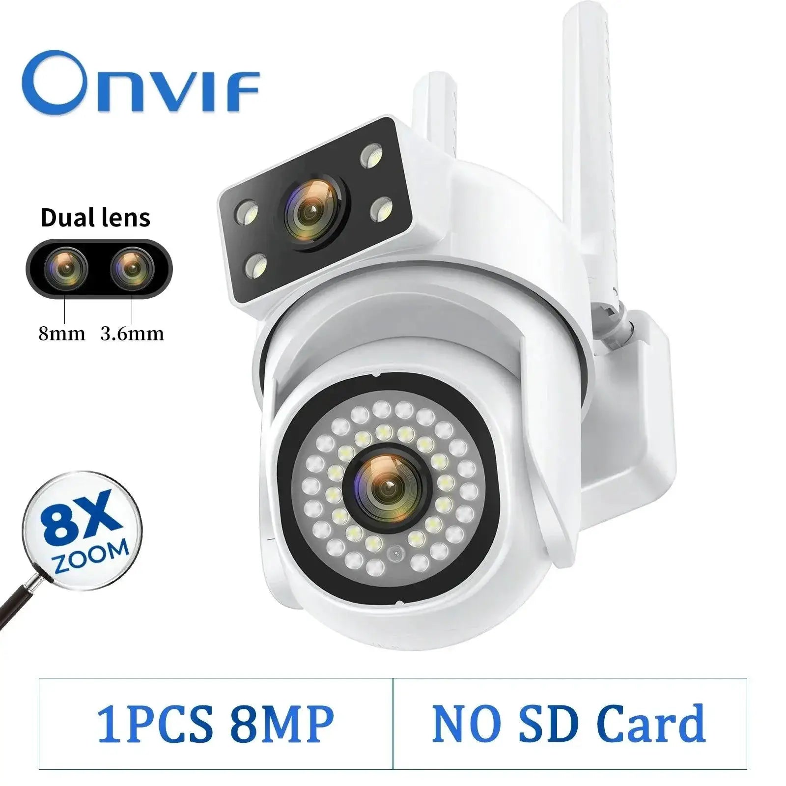 8MP Outdoor WiFi Camera With AI Smart Tracking System